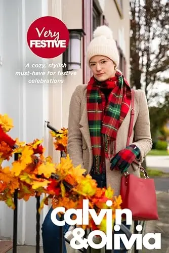 CALVIN & OLIVIA Lightweight Ultra-Soft Scarf - Perfect Holiday Gift for Men & Women - 6