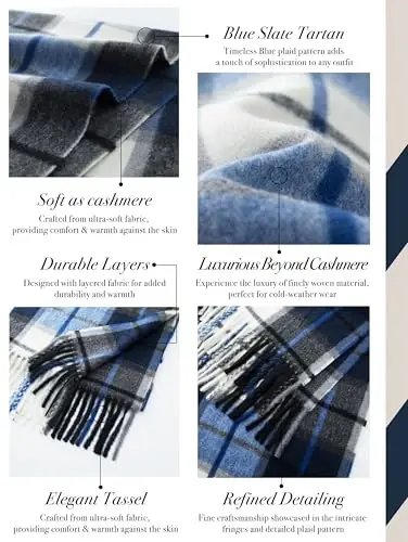 CALVIN & OLIVIA Lightweight Ultra-Soft Scarf with Hat - Perfect Holiday Gift for Men & Women - 3