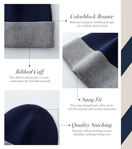 CALVIN & OLIVIA Lightweight Ultra-Soft Scarf with Hat - Perfect Holiday Gift for Men & Women - 4