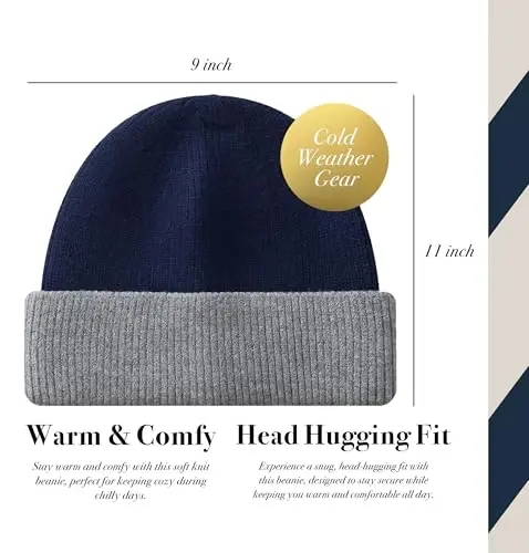 CALVIN & OLIVIA Lightweight Ultra-Soft Scarf with Hat - Perfect Holiday Gift for Men & Women - 5