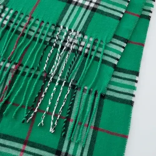 CALVIN & OLIVIA Women's Fall Winter Scarf Thick Classic Plaid Scarf Wrap Warmth Soft Oversized CasModazoneere Feel Scarves - 5