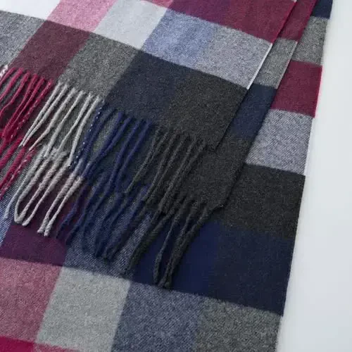 CALVIN & OLIVIA Women's Fall Winter Scarf Thick Classic Plaid Scarf Wrap Warmth Soft Oversized CasModazoneere Feel Scarves - 5