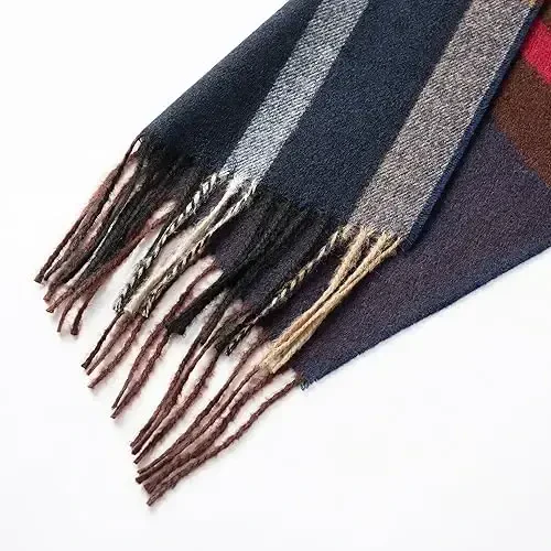 CALVIN & OLIVIA Women's Fall Winter Scarf Thick Classic Plaid Scarf Wrap Warmth Soft Oversized CasModazoneere Feel Scarves - 6