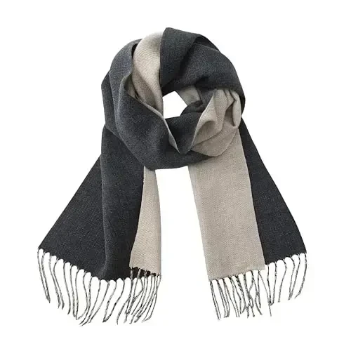 CALVIN & OLIVIA Women's Fall Winter Scarf Thick Classic Plaid Scarf Wrap Warmth Soft Oversized CasModazoneere Feel Scarves 