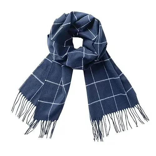 CALVIN & OLIVIA Women's Fall Winter Scarf Thick Classic Plaid Scarf Wrap Warmth Soft Oversized CasModazoneere Feel Scarves - 1