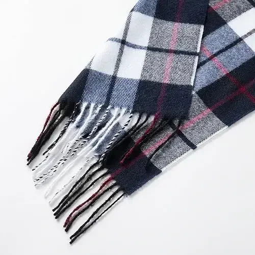 CALVIN & OLIVIA Women's Fall Winter Scarf Thick Classic Plaid Scarf Wrap Warmth Soft Oversized CasModazoneere Feel Scarves - 6