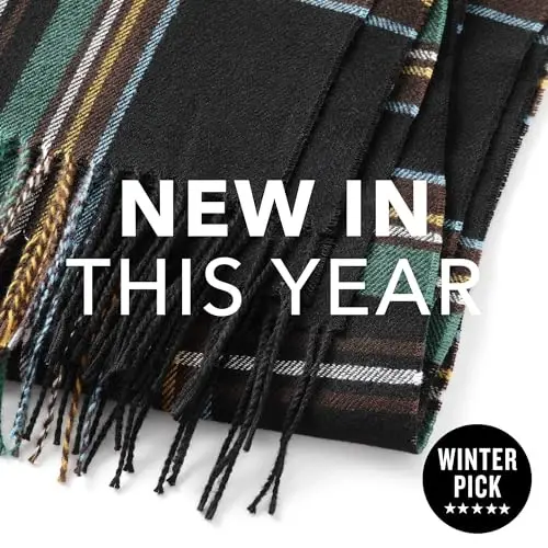 CALVIN & OLIVIA Yengil Ultra-Yumshoq Sharf - Erkaklar va Ayollar uchun ajoyib Bayram Sovg'asi - 4