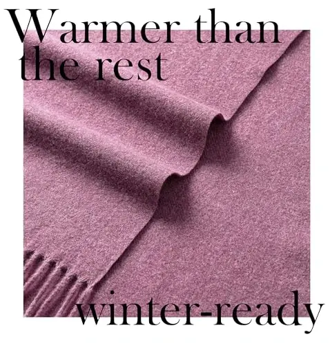 CALVIN & OLIVIA Yengil Ultra Yumshoq Sharf - Erkaklar va Ayollar uchun ajoyib Rojdestvo sovg'asi - 4