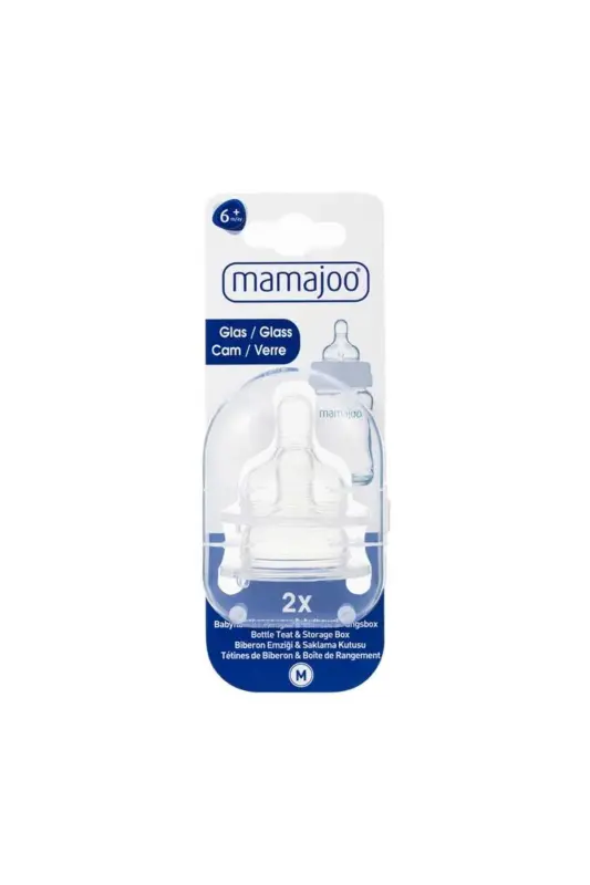 Cam Anti-Colic Baby Bottles, 6 Months+, Medium Flow, 2-Pack - MAMAJOO