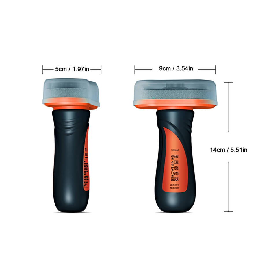 Glass Coating, Hydrophobic Automotive Rain Repellant, Glass Coating for Windshield, Improves Visibility and Clarity for Wet Weather Driving(100ml)-100ML - 2