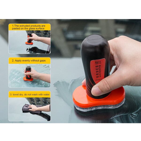 Glass Coating, Hydrophobic Automotive Rain Repellant, Glass Coating for Windshield, Improves Visibility and Clarity for Wet Weather Driving(100ml)-100ML - 5