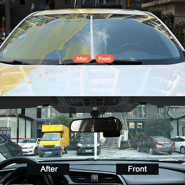 Glass Coating, Hydrophobic Automotive Rain Repellant, Glass Coating for Windshield, Improves Visibility and Clarity for Wet Weather Driving(100ml)-100ML - 8