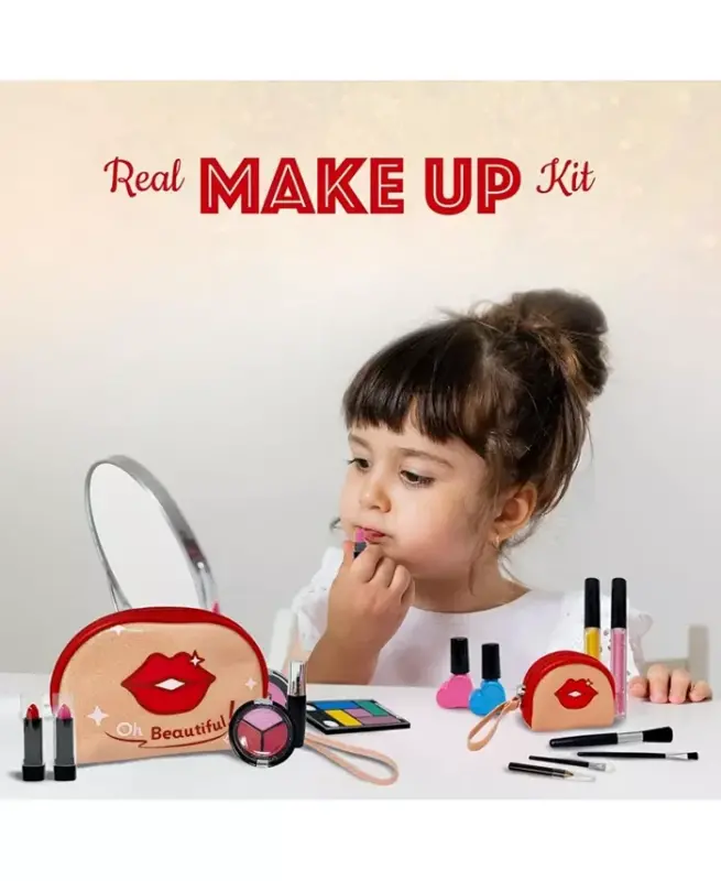 Çamaşır Gülü Çocuklar Makyaj Seti - 16 Parça Set - Çeşitli Ön Paket - 6