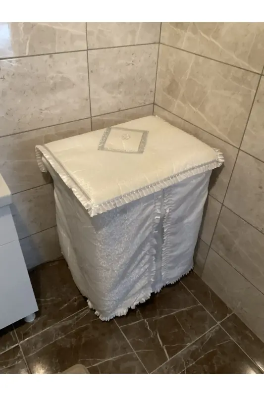 Çamaşır Makinesi Örtüsü - Krem - Krem - ÇALIŞKAN ÇEYIZ EVI