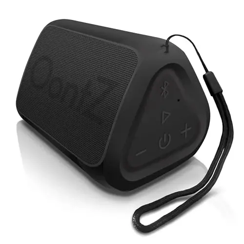 Cambridge Soundworks OontZ Angle Solo Bluetooth Portativ Karnay, Kompakt Hajmi, Hayratlanarli Dar Hazm va Bas, 100 Fut Simsiz Diapazoni, IPX5, Muqammal Sayohat Karnay, Bluetooth Karnaylar (Qora) - 1