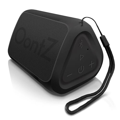 Cambridge Soundworks OontZ Angle Solo Bluetooth Portativ Karnay, Kompakt Hajmi, Hayratlanarli Dar Hazm va Bas, 100 Fut Simsiz Diapazoni, IPX5, Muqammal Sayohat Karnay, Bluetooth Karnaylar (Qora) - 1