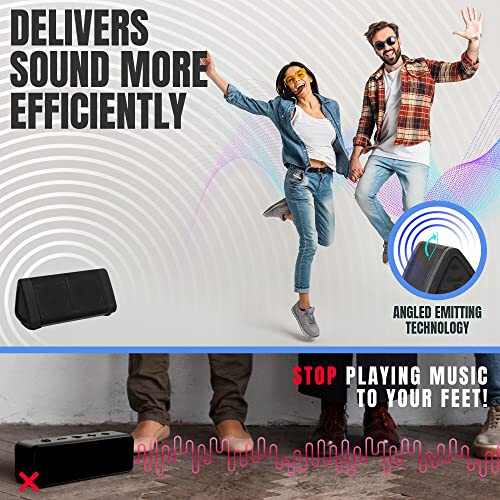 Cambridge Soundworks OontZ Angle Solo Bluetooth Taşınabilir Hoparlör, Kompakt Boyut, Şaşırtıcı Derecede Yüksek Ses ve Bas, 100 Feet Kablosuz Menzil, IPX5, Mükemmel Seyahat Hoparlörü, Bluetooth Hoparlörler (Siyah) - 11