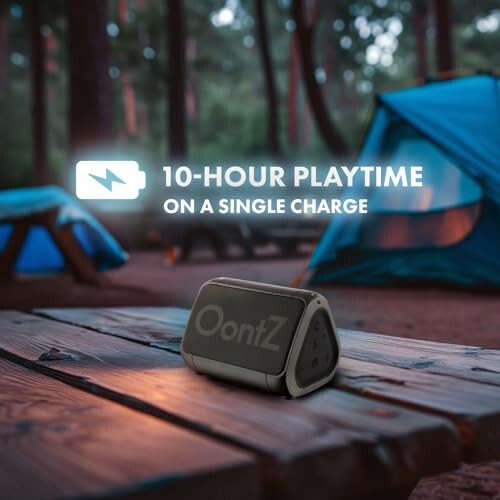 Cambridge Soundworks OontZ Angle Solo Bluetooth Taşınabilir Hoparlör, Kompakt Boyut, Şaşırtıcı Derecede Yüksek Ses ve Bas, 100 Feet Kablosuz Menzil, IPX5, Mükemmel Seyahat Hoparlörü, Bluetooth Hoparlörler (Siyah) - 3