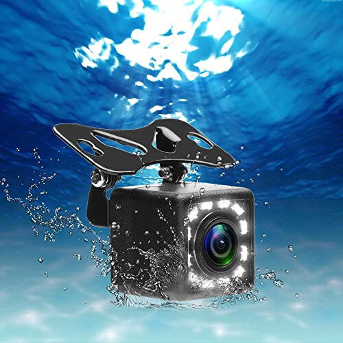 Camecho Vehicle Backup Camera Waterproof Car Rear View Camera 170° Wide Angle 12 LED Night Visions Backup Reversing Parking Cameras - 2