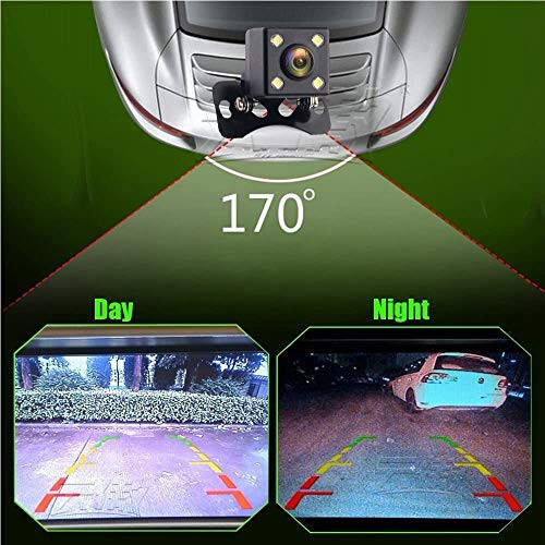 Camecho Vehicle Backup Camera Waterproof Car Rear View Camera 170° Wide Angle 12 LED Night Visions Backup Reversing Parking Cameras - 5