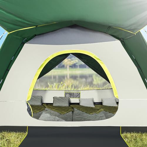 CAMEL CROWN Tents for Camping, 3/4/5/6 Person Waterproof Tent Skydome Camping Tent Easy Setup Backpacking Family Tents with Floor Mats and Attached Porch for Outdoor Hiking - 6