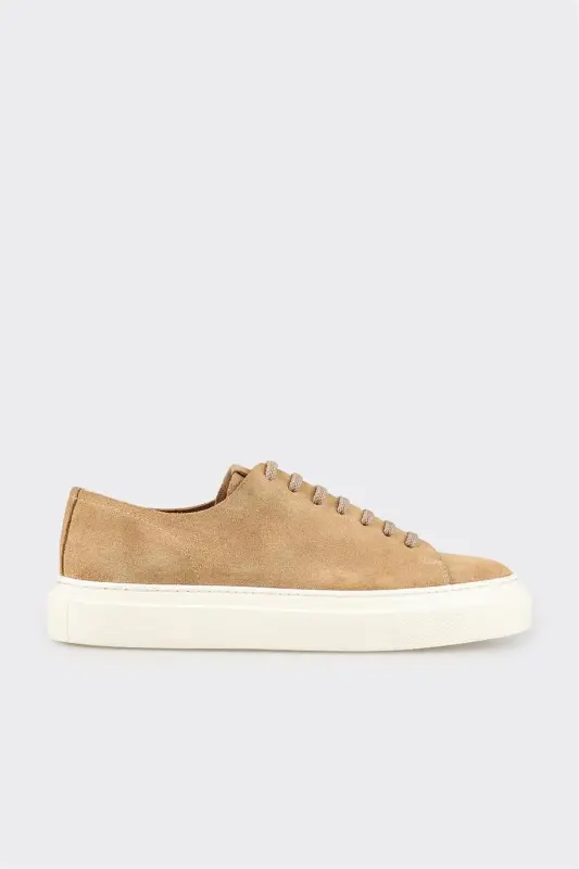 Camel Deri Erkek Spor Ayakkabı - ELLE SHOES