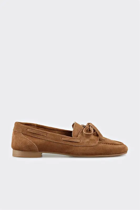Camel Deri Kadın Günlük Ayakkabı - Camel - ELLE SHOES