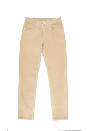 Camel Dinamik Fit 5 Cep Casual Kadife Pantolon - HATEMOĞLU (1)