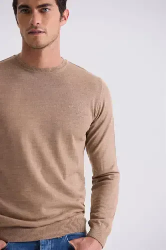 Camel Regular Fit Bisiklet Yaka Triko Koʻylagi - 3