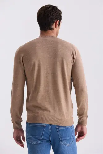 Camel Regular Fit Bisiklet Yaka Triko Koʻylagi - 4