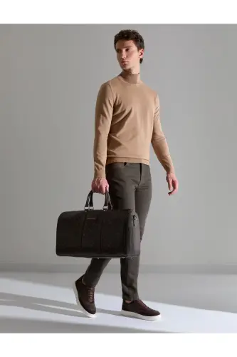 Camel Slim Fit Balıkçı Yaka Basic Triko Kazak 50314202-VR015 - Camel - 1