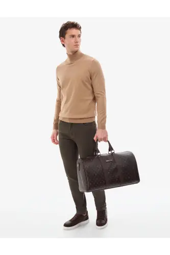 Camel Slim Fit Balıkçı Yaka Basic Triko Kazak 50314202-VR015 - Camel - 5