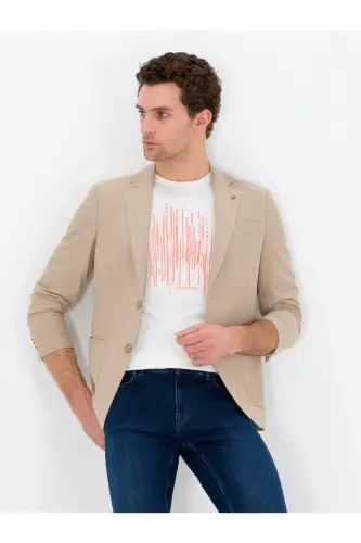 Camel Slim Fit Ceket 50271261-VR015 - Camel - 3