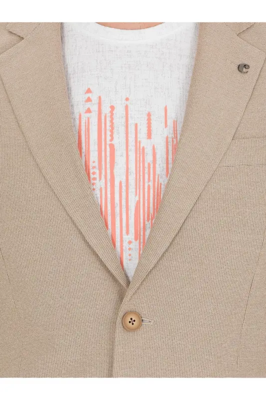 Camel Slim Fit Ceket 50271261-VR015 - Camel - 6