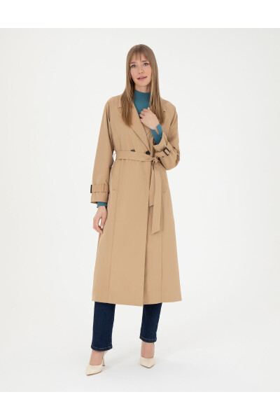 Camel Trench Coat 50285223-VR015 - 1