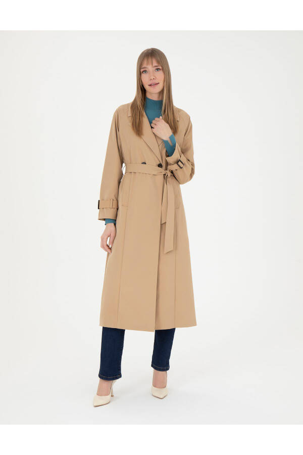 Camel Trench Coat 50285223-VR015 - 1