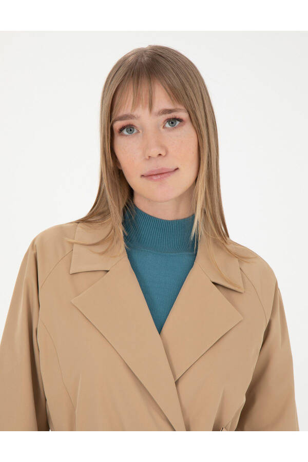 Camel Trench Coat 50285223-VR015 - 2