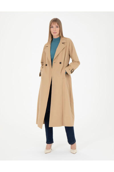 Camel Trench Coat 50285223-VR015 - 3