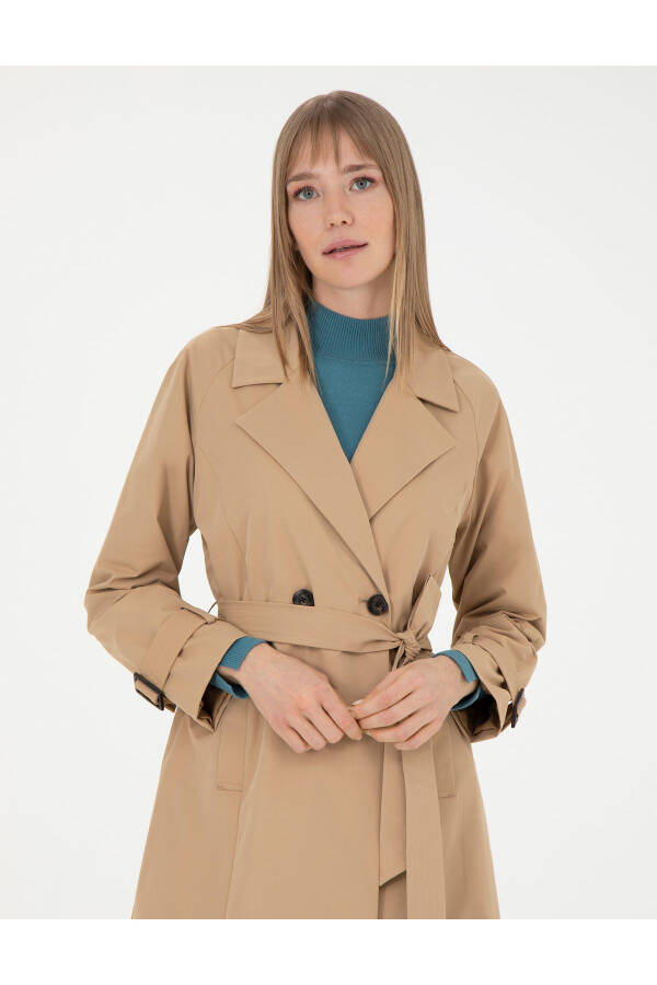 Camel Trench Coat 50285223-VR015 - 4