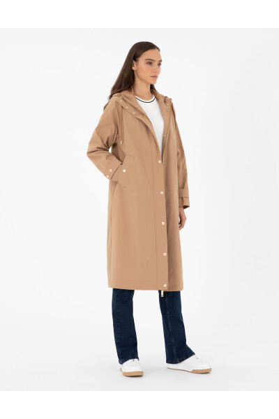 Camel Trench Coat 50290318-VR015 - 3