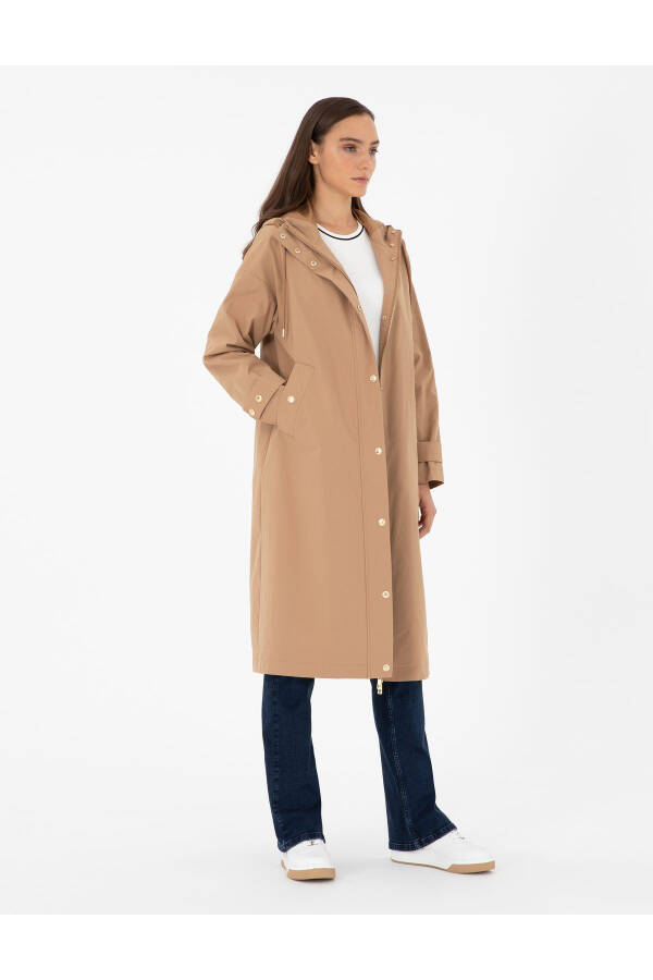 Camel Trench Coat 50290318-VR015 - 3