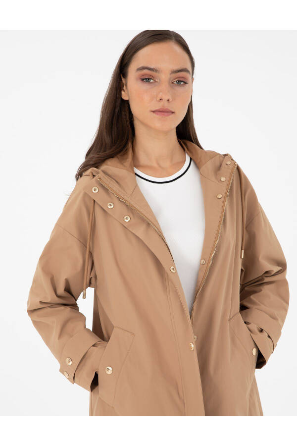 Camel Trench Coat 50290318-VR015 - 4