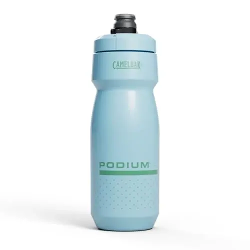CamelBak Podium 24oz Bike Suv Shishasi - Oson Siqiladigan Shisha - Ko'pchilik Velosiped Qafaslariga Mos Keladi, Toza Moviy 