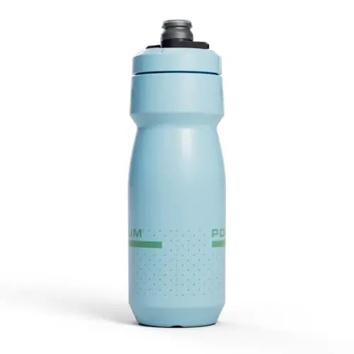 CamelBak Podium 24oz Bike Suv Shishasi - Oson Siqiladigan Shisha - Ko'pchilik Velosiped Qafaslariga Mos Keladi, Toza Moviy - 2
