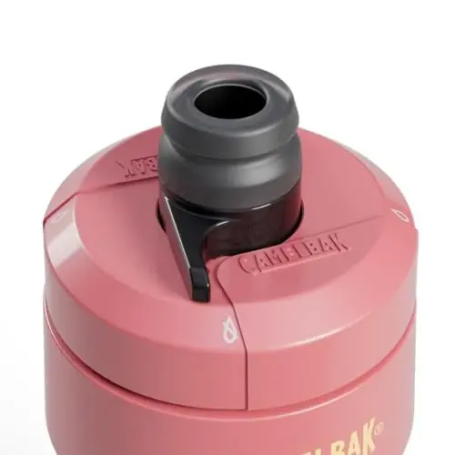 CamelBak Podium 24oz Bike Water Bottle - Easy Squeeze Bottle - Fits Most Bike Cages, Coral Sunset - 3