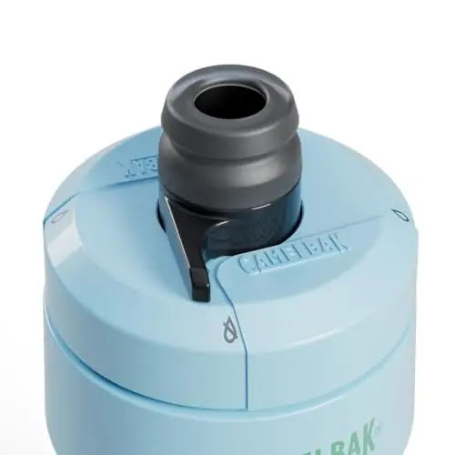 CamelBak Podium 24oz Bike Water Bottle - Easy Squeeze Bottle - Fits Most Bike Cages, Crystal Blue - 3