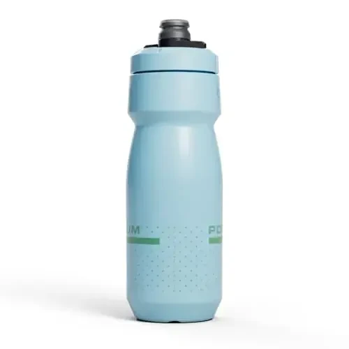 CamelBak Podium 24oz Bike Water Bottle - Easy Squeeze Bottle - Fits Most Bike Cages, Crystal Blue - 2