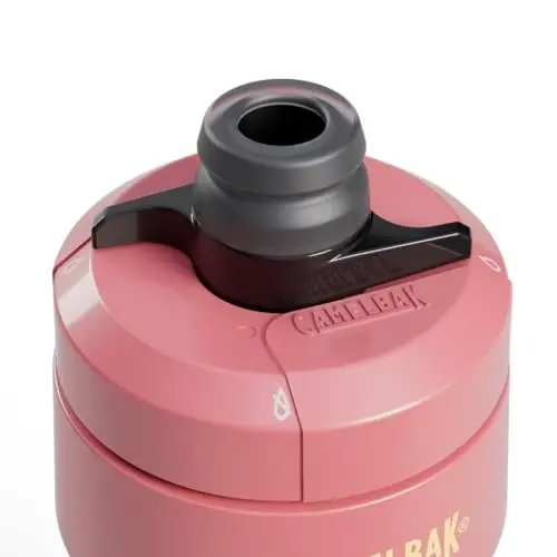 CamelBak Podium Bike Squeeze Water Bottle, High Flow Easy Squeeze Design for Cycling Performance, 24oz, Coral Sunset - 4