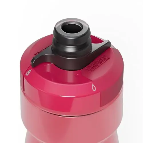 CamelBak Podium Bike Squeeze Water Bottle, High Flow Easy Squeeze Design for Cycling Performance, 24oz, Mercury Berry - 3