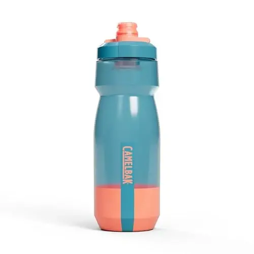 CamelBak Podium Bike Squeeze Water Bottle, High Flow Easy Squeeze Design for Cycling Performance, 24oz, Mercury Teal 